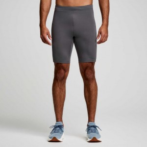 Mallas Saucony Fortify Forro Half Hombre Gris | COLOMBIA-KPWR