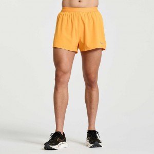 Short Saucony Outpace 2.5" Split Hombre Naranjas | COLOMBIA-ITGQ