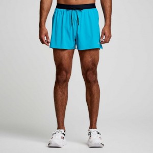 Short Saucony Outpace 3" Hombre Turquesa | COLOMBIA-JNUF