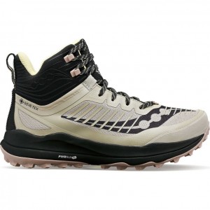 Tenis Trail Running Saucony Ultra Ridge GTX Mujer Beige | COLOMBIA-TFDN