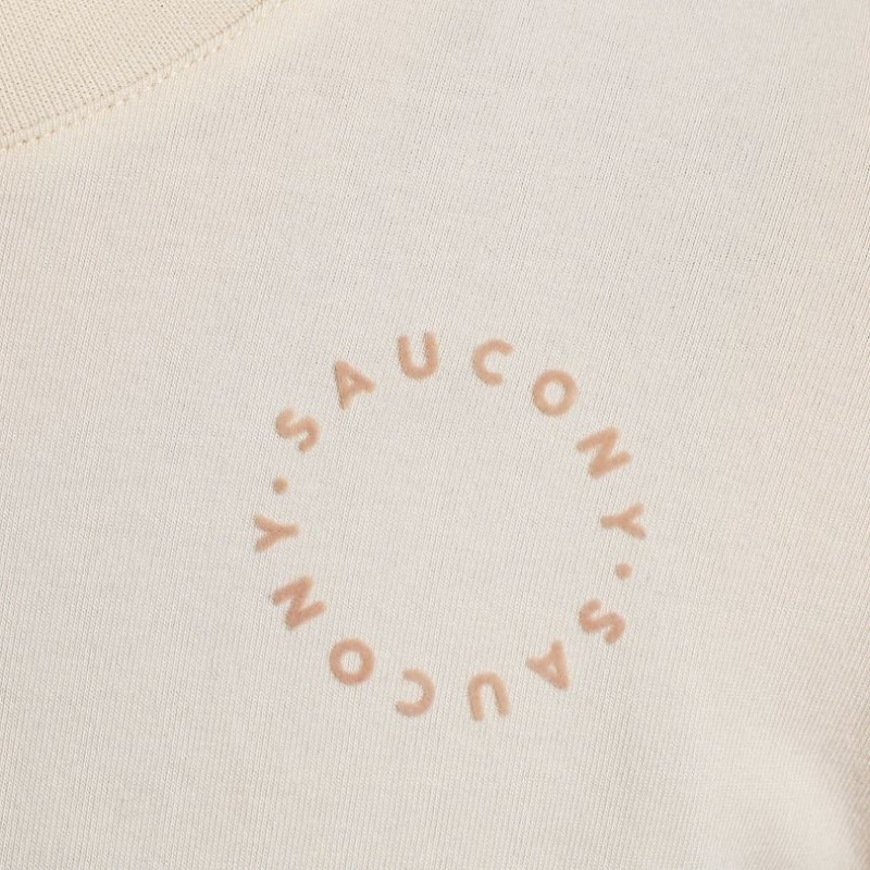 Camiseta Saucony Recovery Boxy Mujer Blancas | COLOMBIA-VQKX