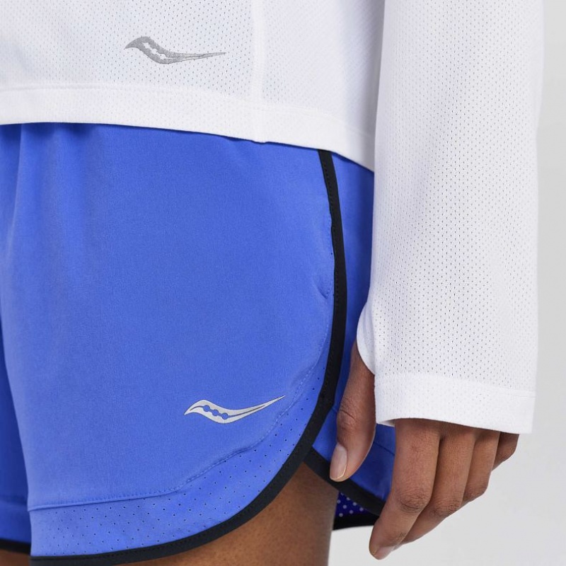 Camiseta Saucony Stopwatch Long Sleeve Mujer Blancas | COLOMBIA-GKFR