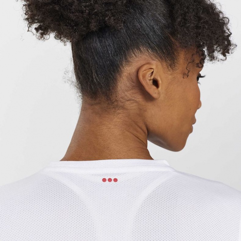Camiseta Saucony Stopwatch Long Sleeve Mujer Blancas | COLOMBIA-GKFR