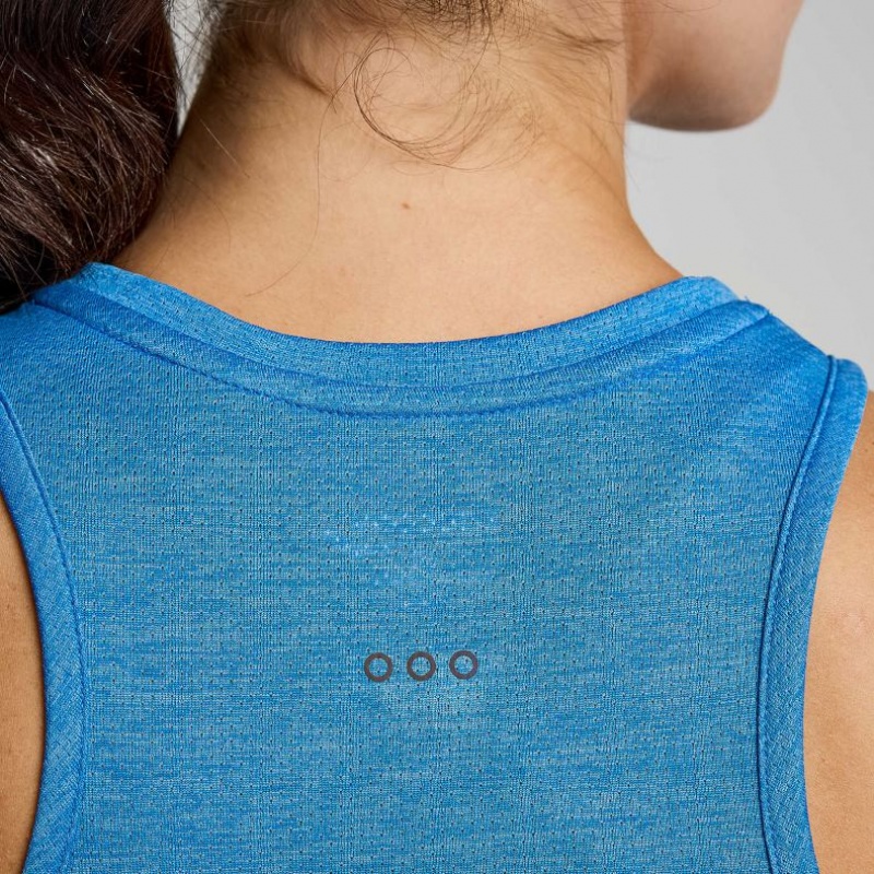 Camiseta Tirantes Saucony Stopwatch Mujer Azules | COLOMBIA-IQAX