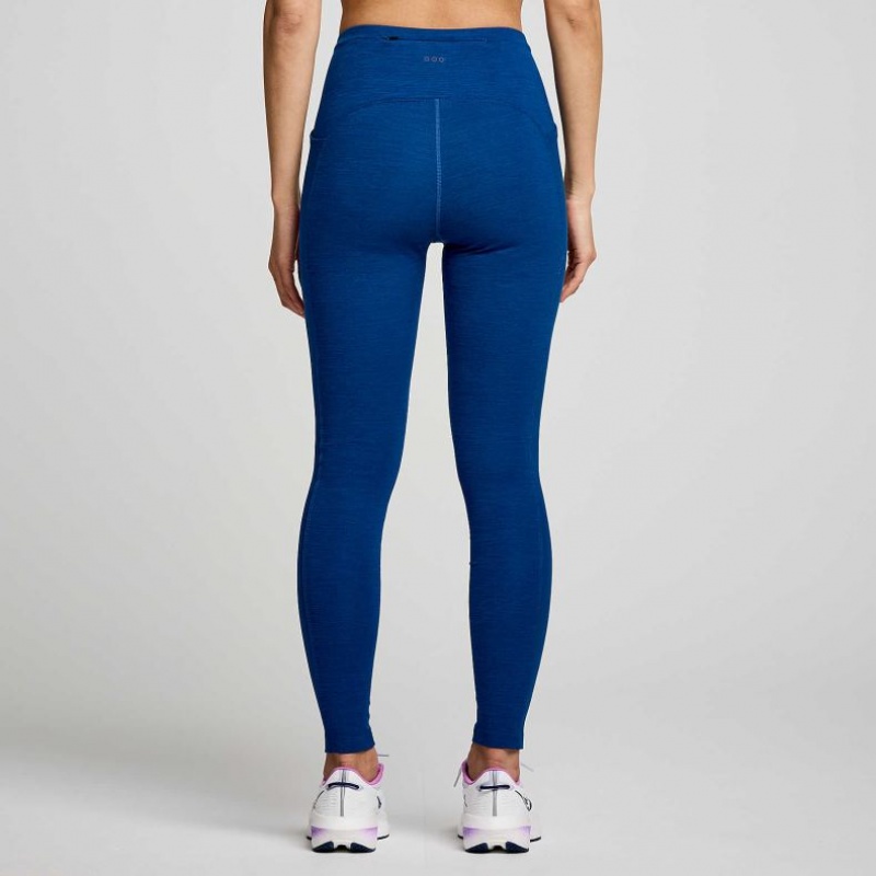 Mallas Saucony Solstice Mujer Indigo | COLOMBIA-EHNR