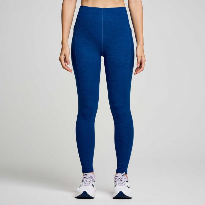 Mallas Saucony Solstice Mujer Indigo | COLOMBIA-EHNR