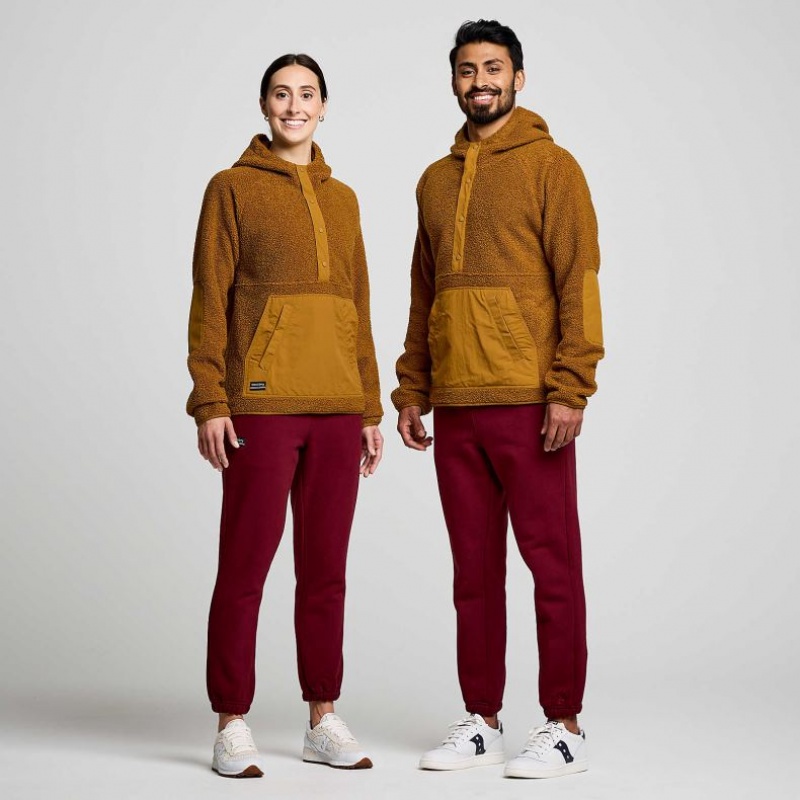Sudadera con Capucha Saucony Recovery Sherpa Pullover Mujer Marrones | COLOMBIA-ZBGP