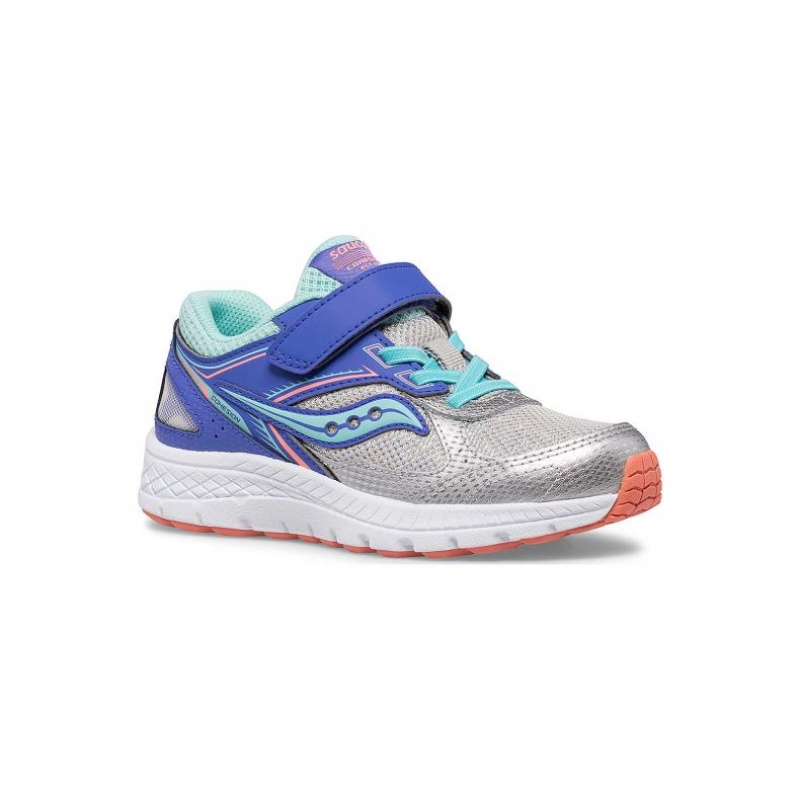 Tenis Saucony Cohesion 14 A/C Niño Grande Plateadas | COLOMBIA-OYHR