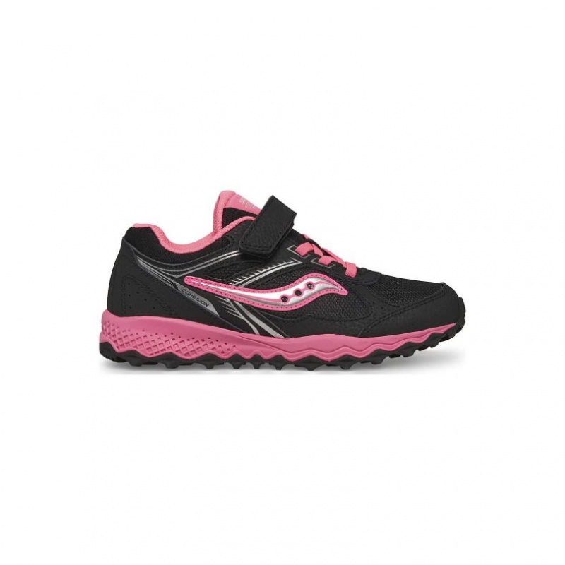 Tenis Saucony Cohesion TR14 A/C Niño Grande Negras Rosas | COLOMBIA-YVDN