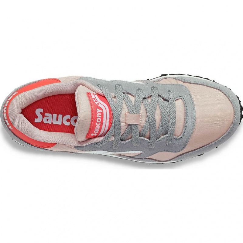 Tenis Saucony DXN Mujer Gris Rosas | COLOMBIA-ABDW