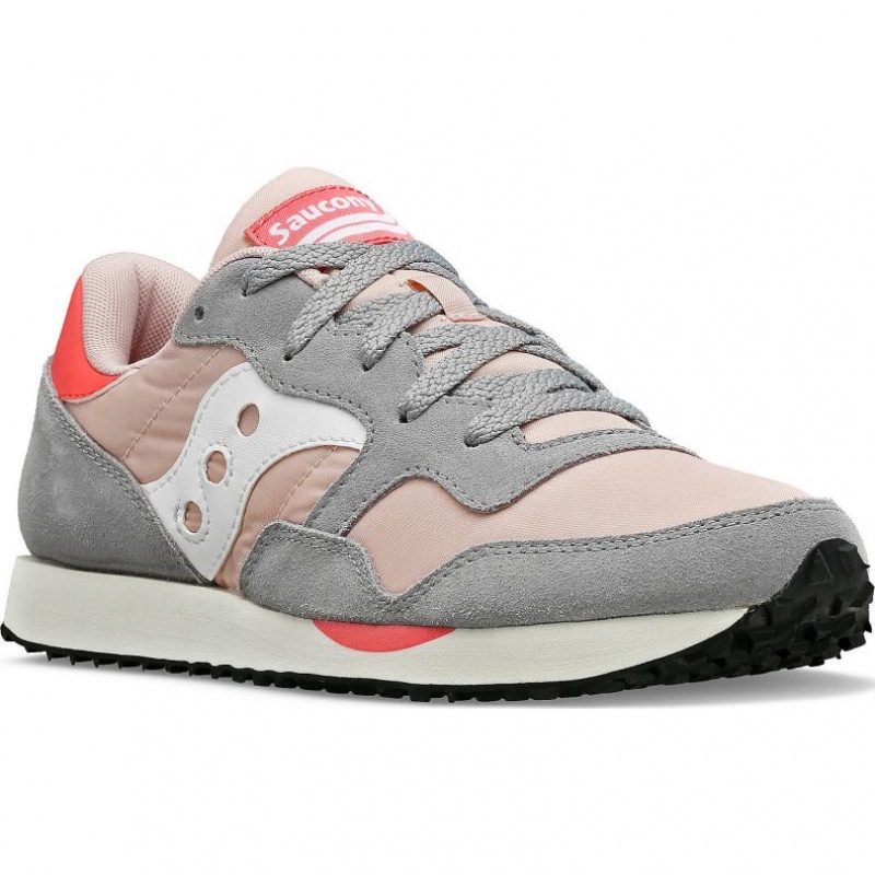Tenis Saucony DXN Mujer Gris Rosas | COLOMBIA-ABDW