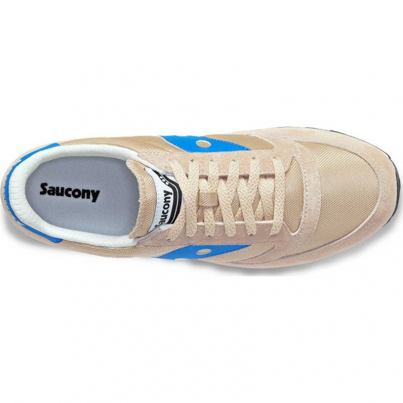 Tenis Saucony Jazz 81 Hombre Beige Azules | COLOMBIA-PMNJ