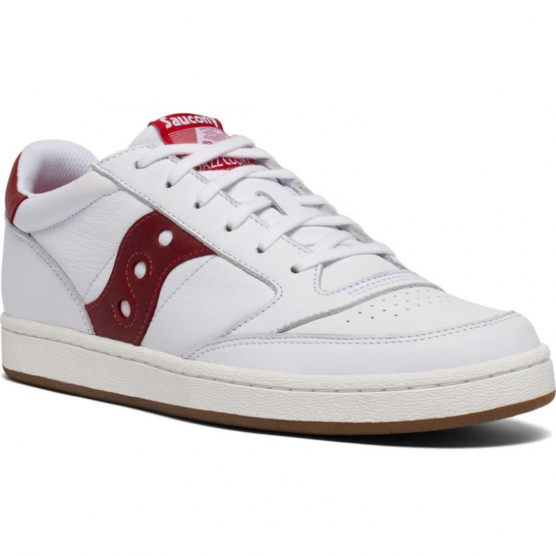 Tenis Saucony Jazz Court Hombre Blancas Rojas | COLOMBIA-LHGK