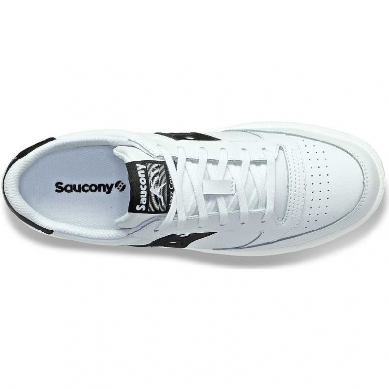Tenis Saucony Jazz Court PU Hombre Blancas Negras | COLOMBIA-ASWD