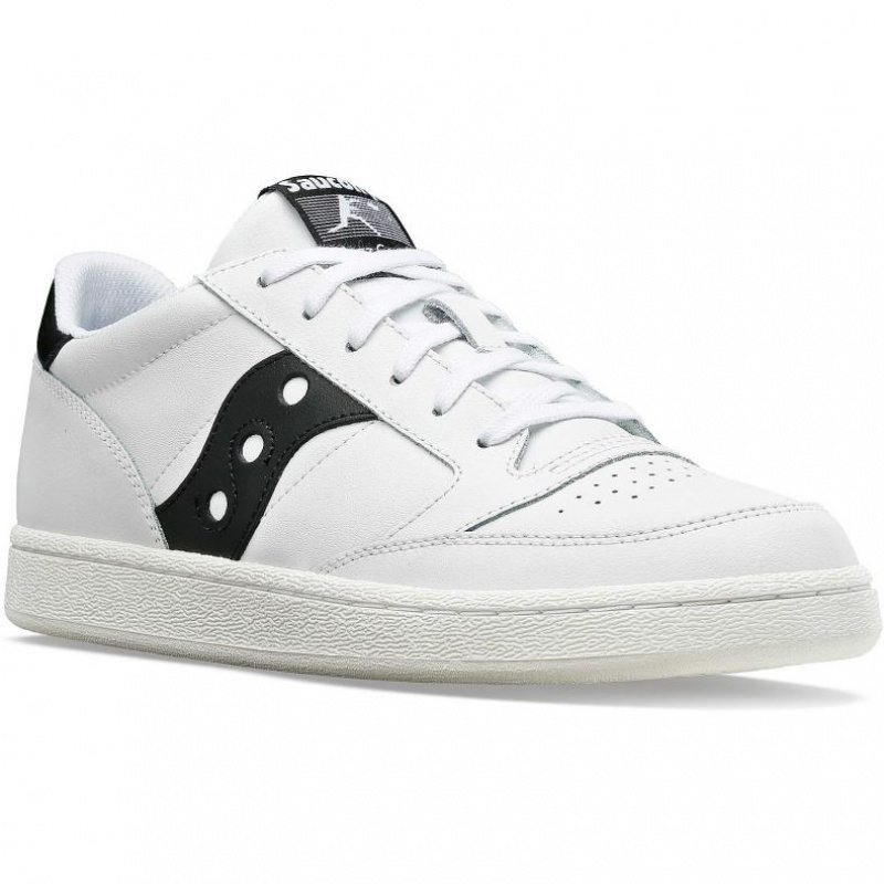 Tenis Saucony Jazz Court PU Hombre Blancas Negras | COLOMBIA-ASWD