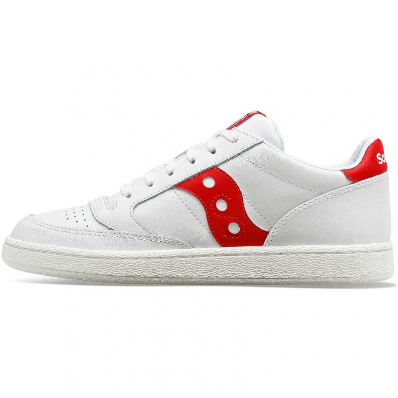 Tenis Saucony Jazz Court PU Mujer Blancas Rojas | COLOMBIA-RNAG