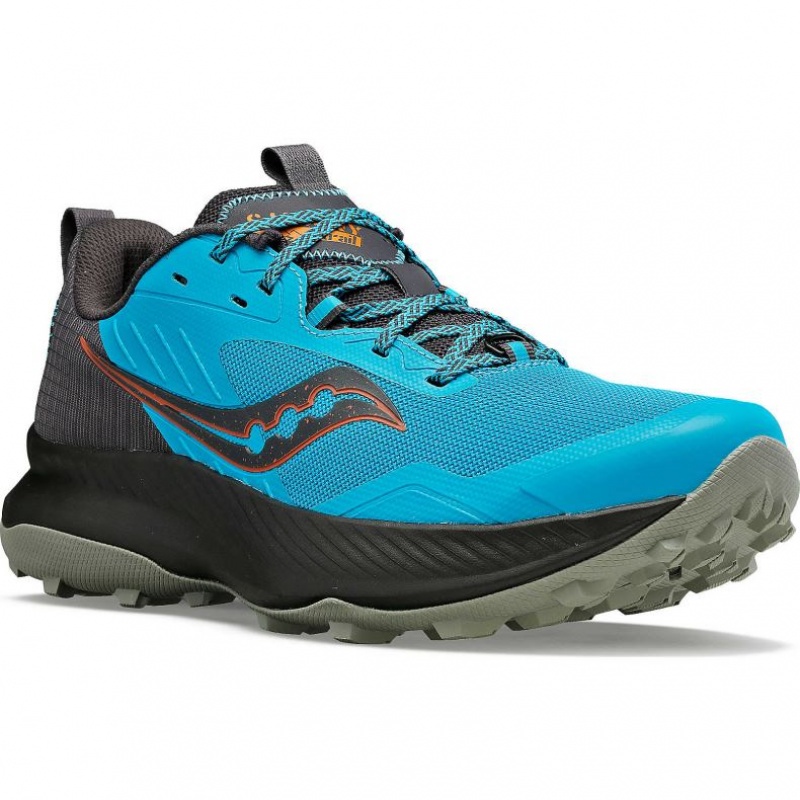 Tenis Trail Running Saucony Blaze TR Hombre Azules | COLOMBIA-GMKZ