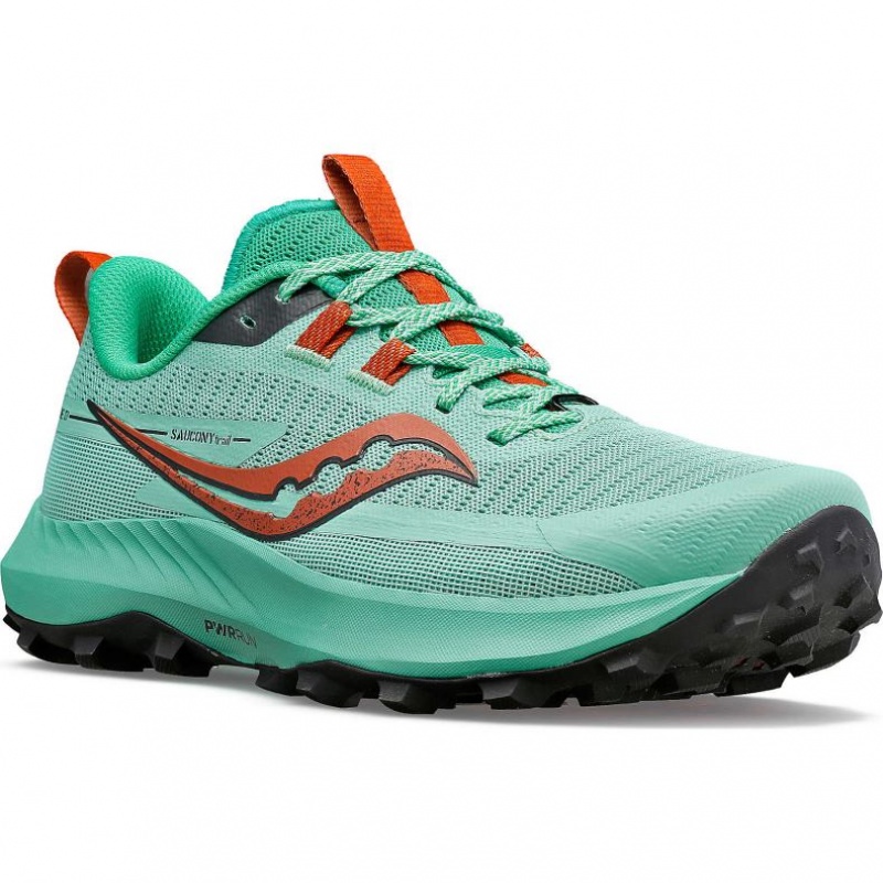 Tenis Trail Running Saucony Peregrine 13 Mujer Turquesa | COLOMBIA-IXQT