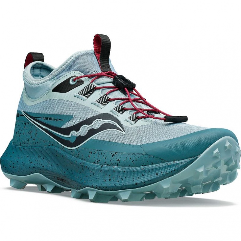 Tenis Trail Running Saucony Peregrine 13 ST Mujer Turquesa | COLOMBIA-YZNB