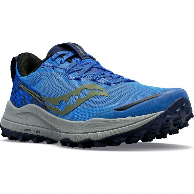 Tenis Trail Running Saucony Xodus Ultra 2 Hombre Azules | COLOMBIA-UKEA