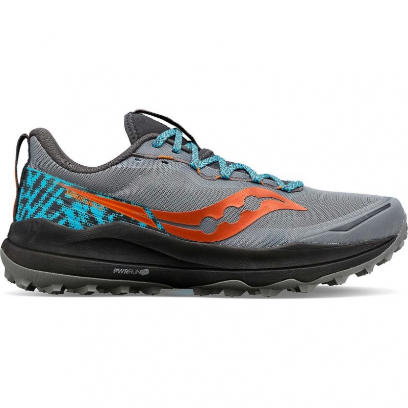 Tenis Trail Running Saucony Xodus Ultra 2 Hombre Gris | COLOMBIA-DJFA
