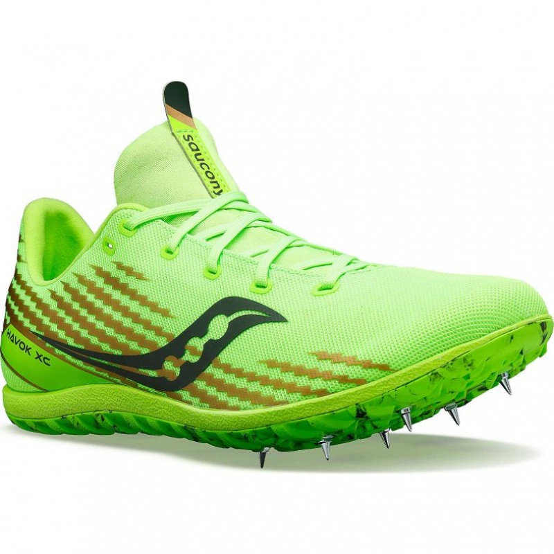 Tenis de Clavos Atletismo Saucony Havok XC 3 Hombre Verde | COLOMBIA-XRTD