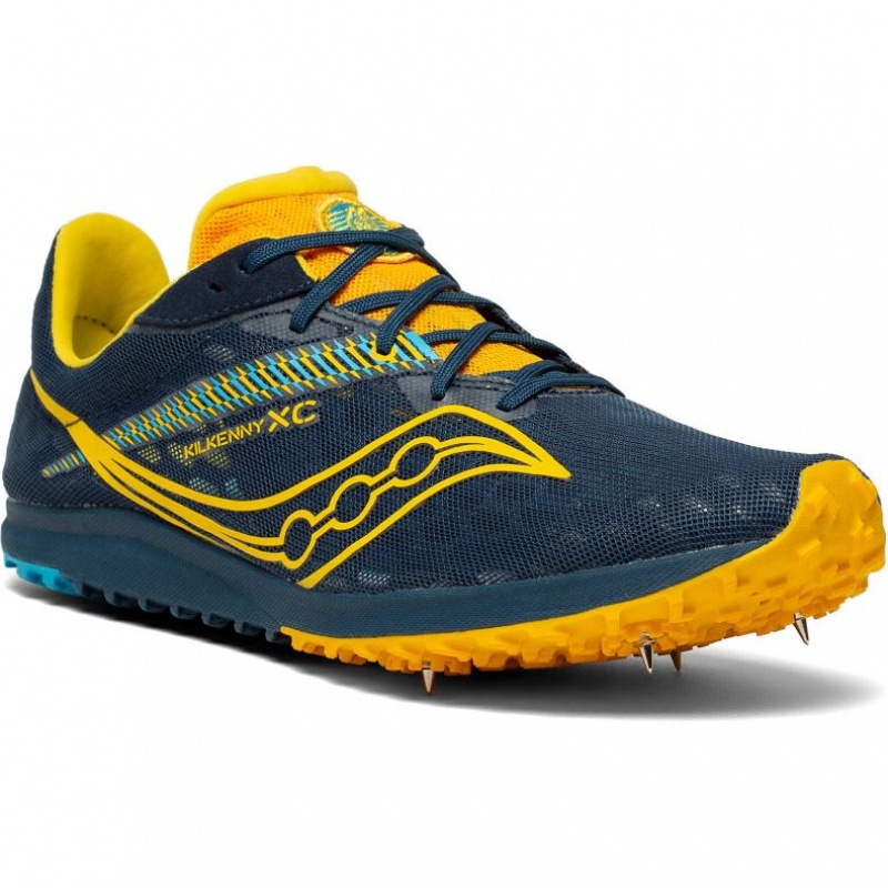 Tenis de Clavos Atletismo Saucony Kilkenny XC9 Hombre Azul Marino | COLOMBIA-MVAB
