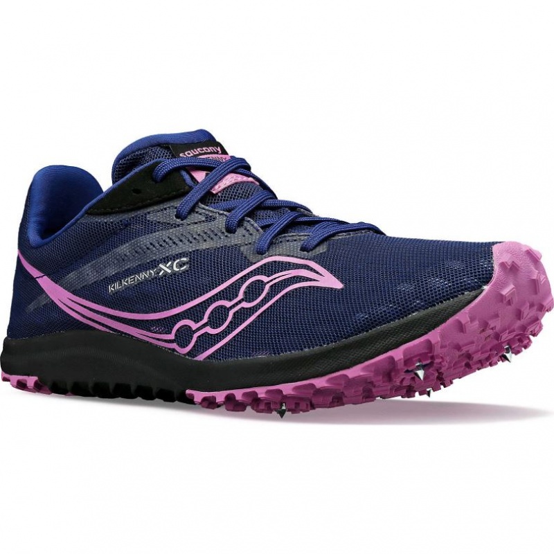 Tenis de Clavos Atletismo Saucony Kilkenny XC9 Mujer Indigo | COLOMBIA-FUET