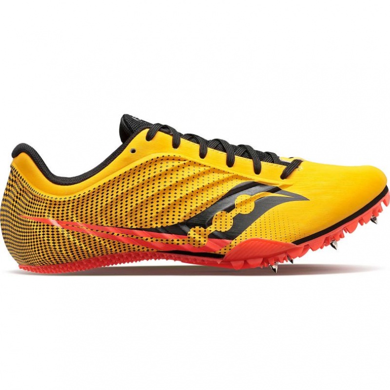 Tenis de Clavos Atletismo Saucony Spitfire 5 Mujer Amarillo | COLOMBIA-ZREN