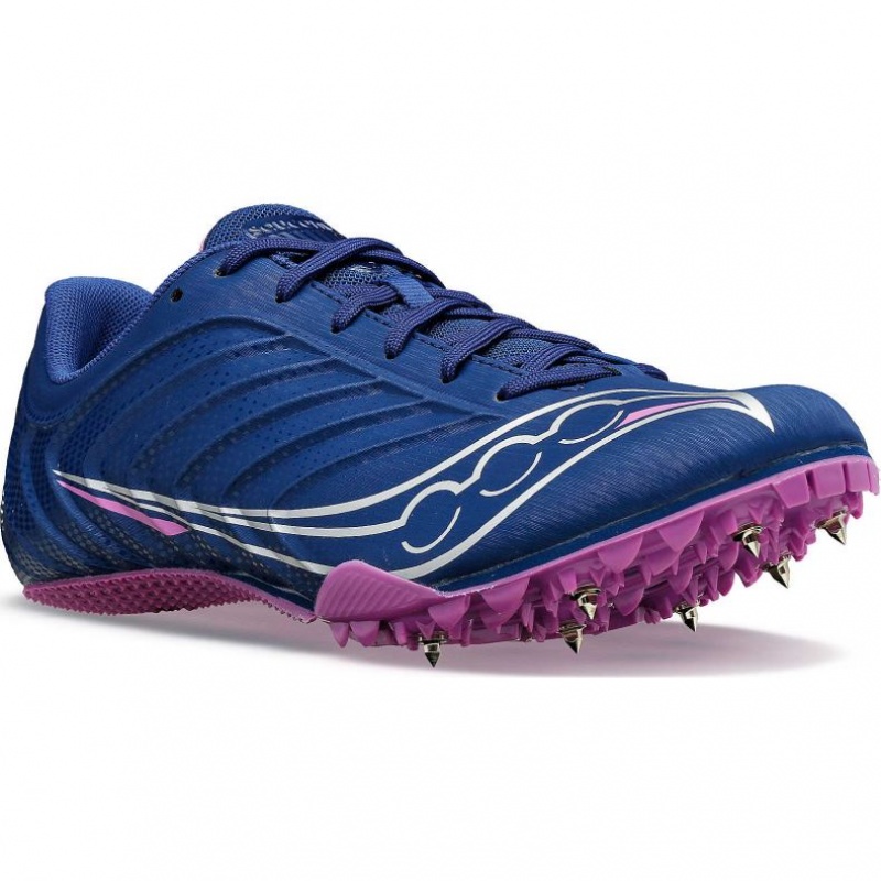 Tenis de Clavos Atletismo Saucony Spitfire 5 Mujer Indigo | COLOMBIA-HKCL